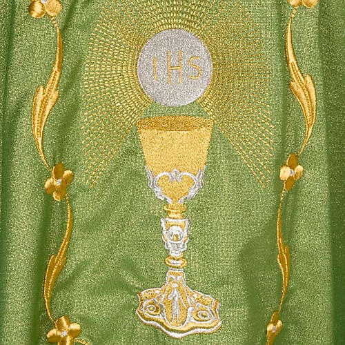 Chasuble with chalice and host, lurex 5