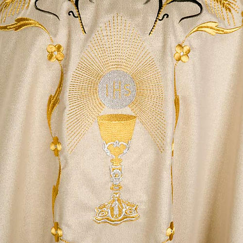 Chasuble with chalice and host, lurex 6