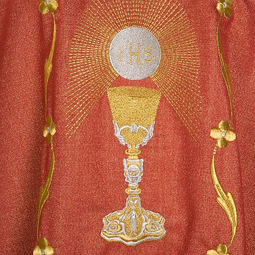 Chasuble with chalice and host, lurex 8