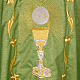 Chasuble liturgique lurex calice hostie s5
