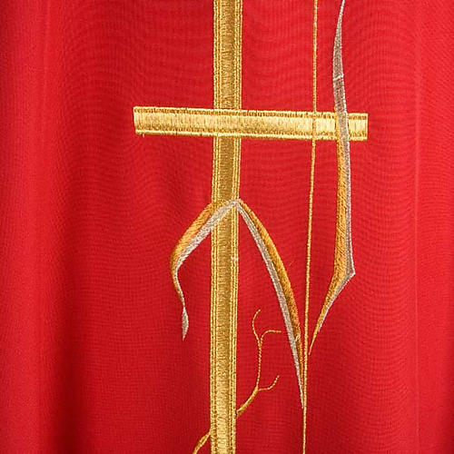 Liturgical vestment with gold ear of wheat, various colors 6