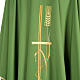 Liturgical vestment with gold ear of wheat, various colors s3