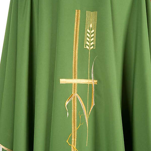 Monastic Chasuble with gold ear of wheat pattern 3