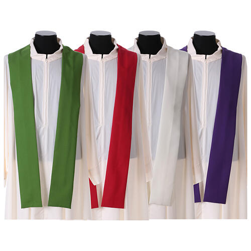 Liturgical vestment with IHS symbol embroidered 10