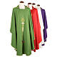 Liturgical vestment with IHS symbol, ears of wheat, chalice s1