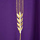Liturgical vestment with IHS symbol, ears of wheat, chalice s7
