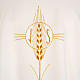 Chasuble with IHS symbol, ears of wheat and fish s7