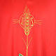 Gothic Chasuble with IHS symbol, ears of wheat and fish s3