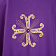 Gothic Chasuble with three crosses and glass pearl s6