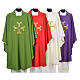 Chasuble with cross and glass pearl s1