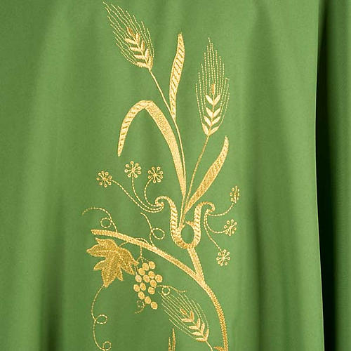 Monastic Chasuble with gold lamp and ears of wheat 4