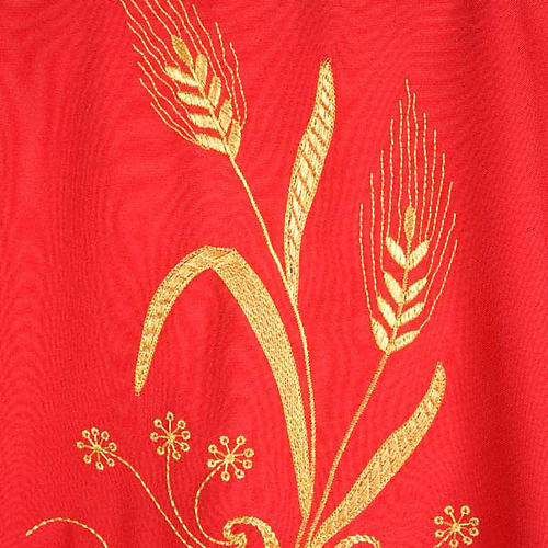 Monastic Chasuble with gold lamp and ears of wheat 6