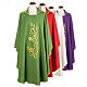 Monastic Chasuble with gold lamp and ears of wheat s1