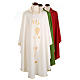Liturgical Chasuble with gold grapes and ears of wheat s1