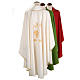 Liturgical Chasuble with gold grapes and ears of wheat s2