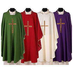 Catholic Chasuble with Spiral Cross