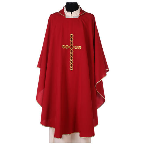 Catholic Chasuble with Spiral Cross 4