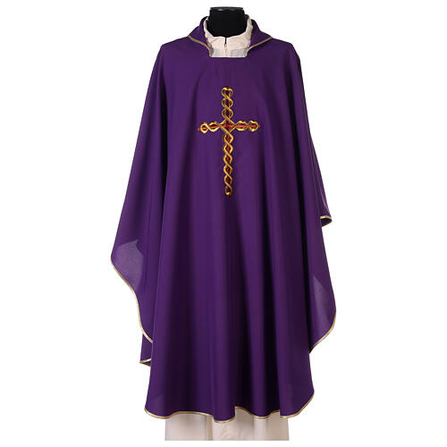 Catholic Chasuble with Spiral Cross 6