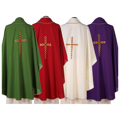 Catholic Chasuble with Spiral Cross 8