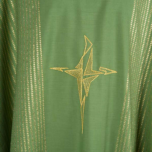 Chasuble in lurex with stylized cross 3