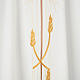 Monastic Chasuble in polyester with gold cross and ears of wheat s3