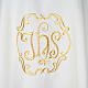 Liturgical vestment in polyester with IHS symbol s2