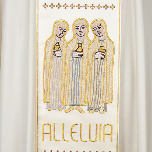 White chasuble with the angel of the resurrection 2