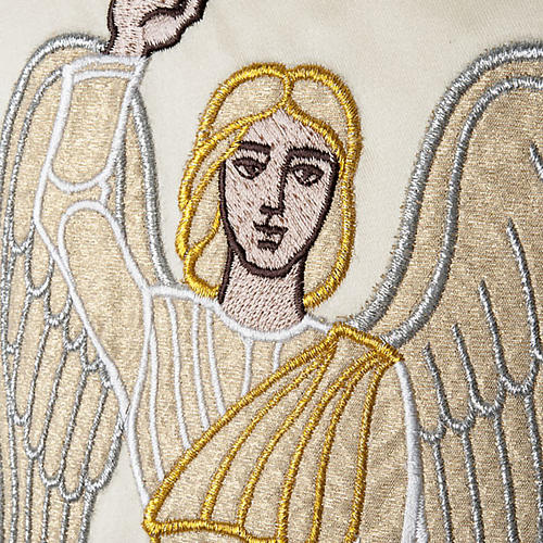 White chasuble with the angel of the resurrection 5
