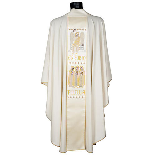 White chasuble with the angel of the resurrection 6