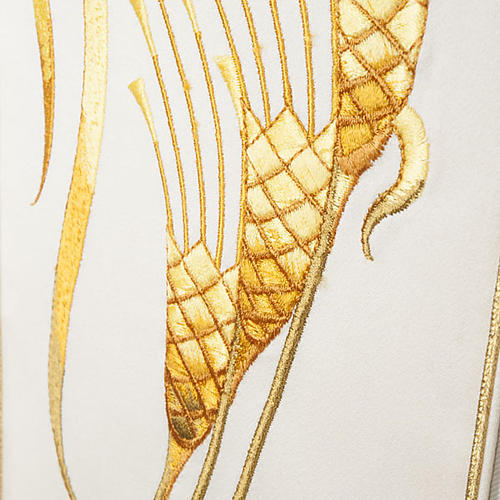 Chasuble and stole, ears of wheat embroidered orphrey 2