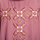 Casula religiosa con stola rosso e rosa lana s5