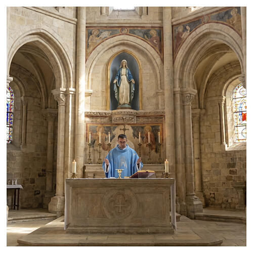 Chasuble avec symbole mariale en polyester 2