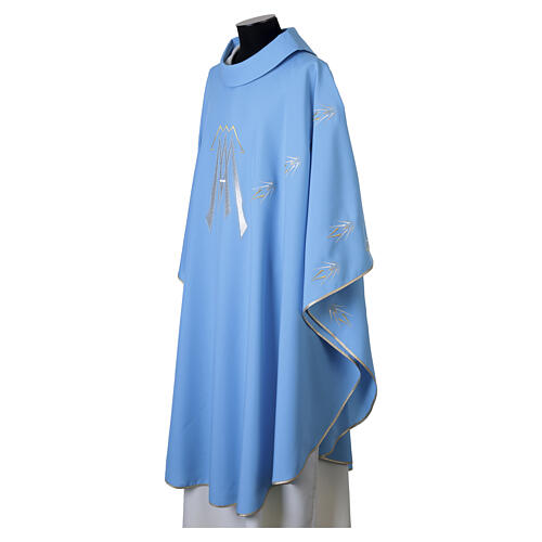 Chasuble avec symbole mariale en polyester 4