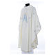 Catholic Chasuble in polyester with Marian symbol embroidery s2