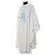 Catholic Chasuble in polyester with Marian symbol embroidery s6