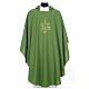 Chasuble in polyester with JHS and cross symbol s2