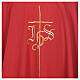 Chasuble in polyester with JHS and cross symbol s3
