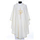 Chasuble in polyester with JHS and cross symbol s5