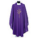 JHS Chasuble with Gold Cross in polyester s1