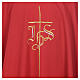JHS Chasuble with Gold Cross in polyester s5
