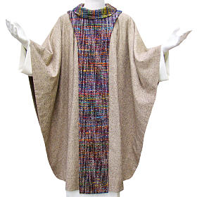 Casulla Franciscana algodón y seda