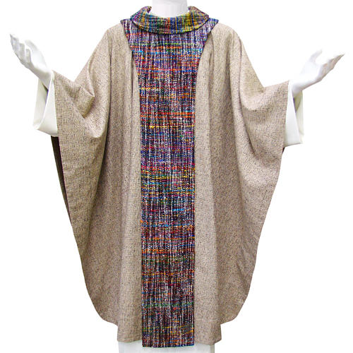 Casulla Franciscana algodón y seda 1