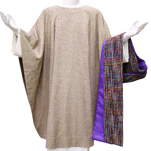 Casulla Franciscana algodón y seda 2