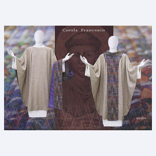 Franciscan Chasuble with Colored Scapular 1