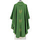 Chasuble in polyester with Chi-Rho and ears of wheat s4