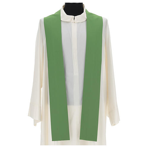 Monastic Chasuble in polyester with Chi-Rho and ears of wheat 5