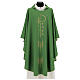 Monastic Chasuble in polyester with Chi-Rho and ears of wheat s1
