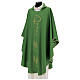 Monastic Chasuble in polyester with Chi-Rho and ears of wheat s3