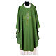 Chasuble in polyester with JHS, cross and Alpha & Omega desi s3