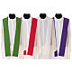 Latin Chasuble with JHS, cross and Alpha & Omega design in polyester s9